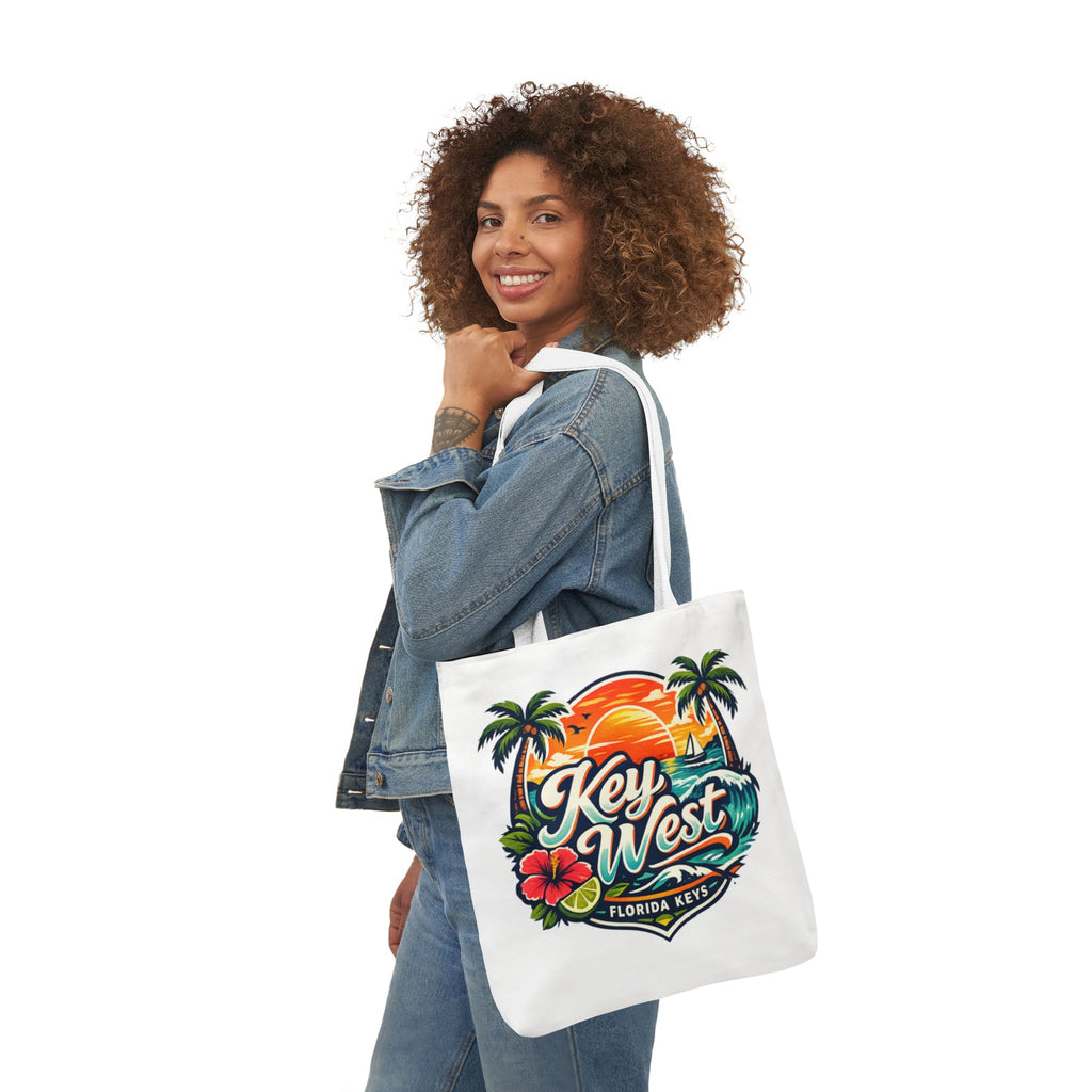 Key West Sunset Canvas Tote