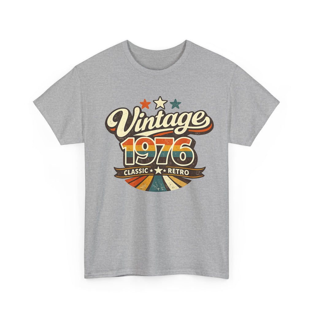 Vintage 1976 Retro Graphic Tee — Classic Birthday or Anniversary Gift
