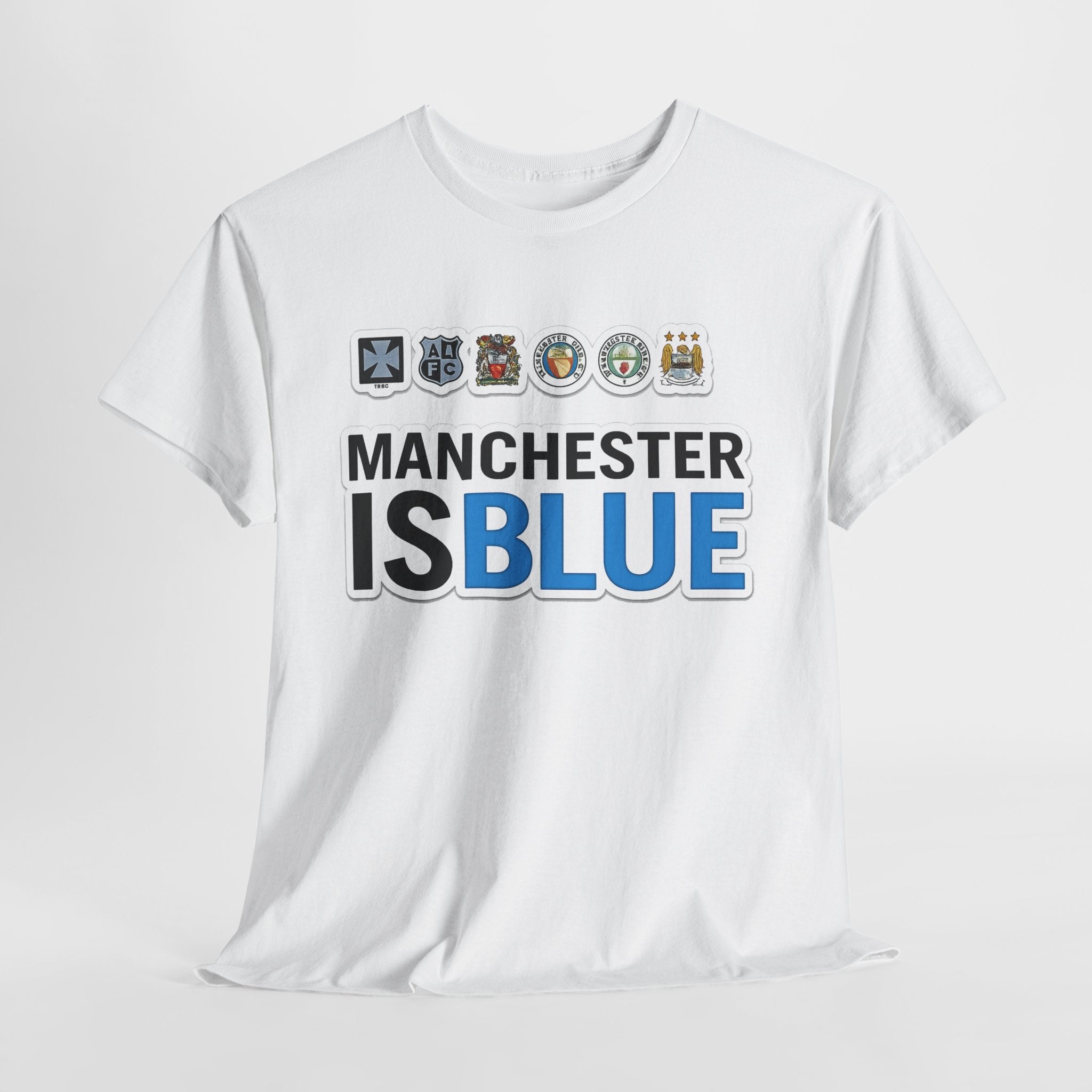 Manchester Is Blue Tee — Manchester City Supporter T-Shirt