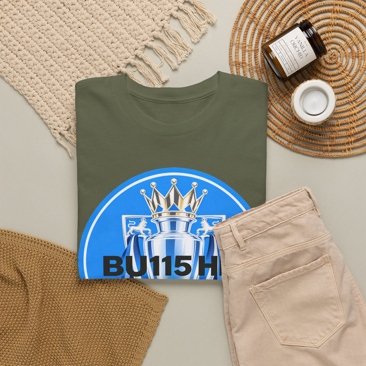 Manchester City Anti Premier League Charges Cotton T-Shirt — 'BU11SH1T' Blue Crown Football Shirt