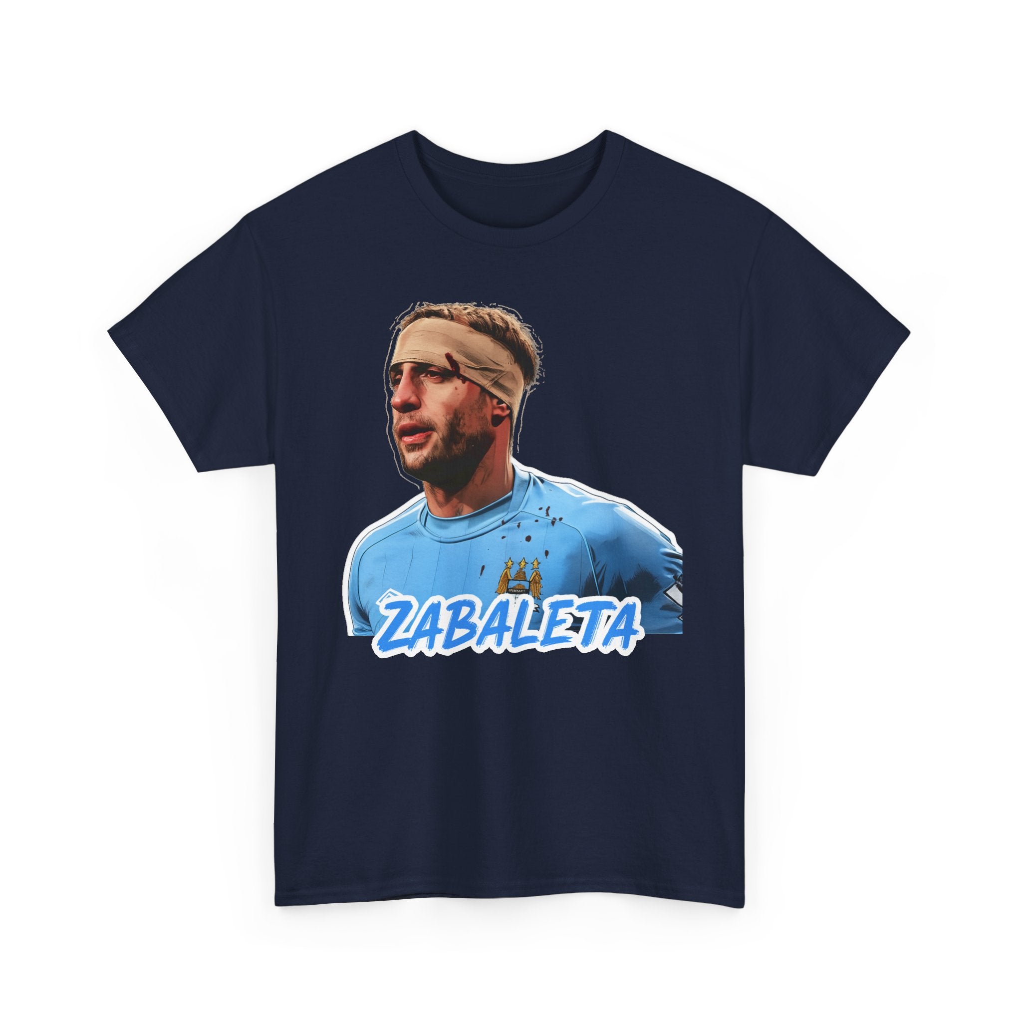 Zabaleta Manchester City Fan Tee — Retro Player Portrait Soccer T‑Shirt