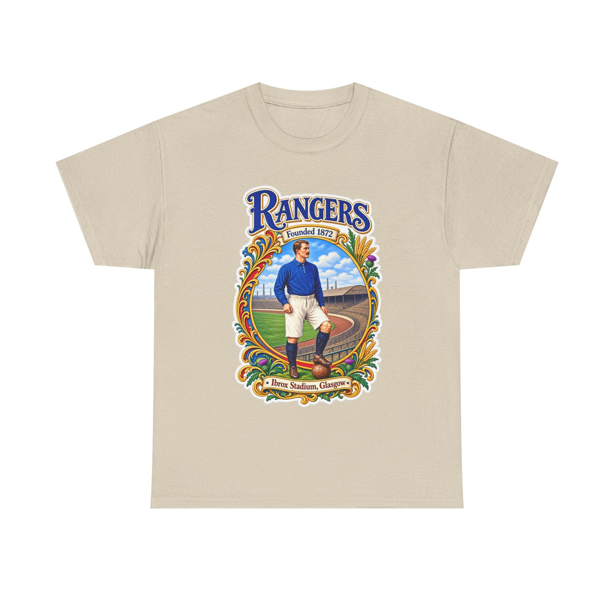 Rangers Retro Player Field Graphic Cotton T-Shirt
