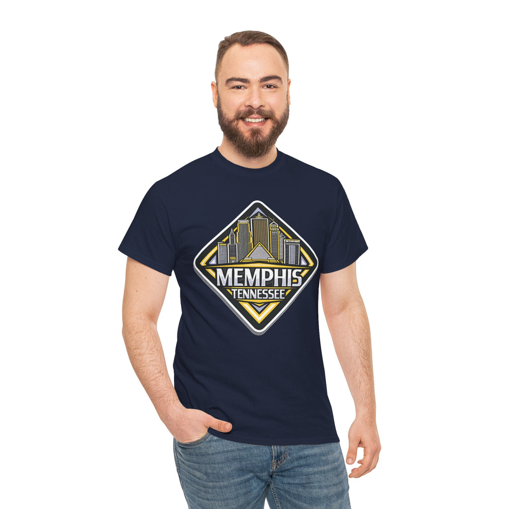 Memphis Tennessee Skyline T‑Shirt — Retro City Badge Tee