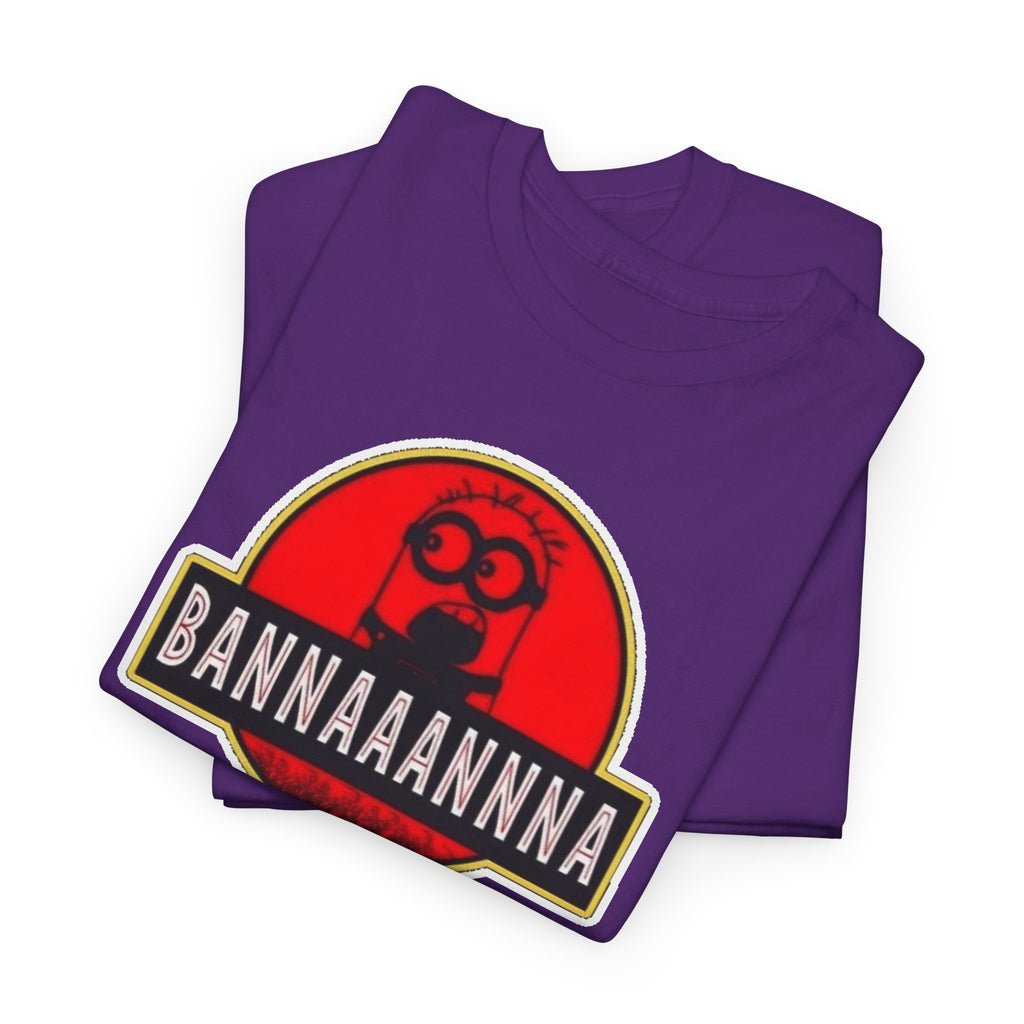 Bannaaannna Graphic Tee — Retro Red Logo Funny Banana Shirt
