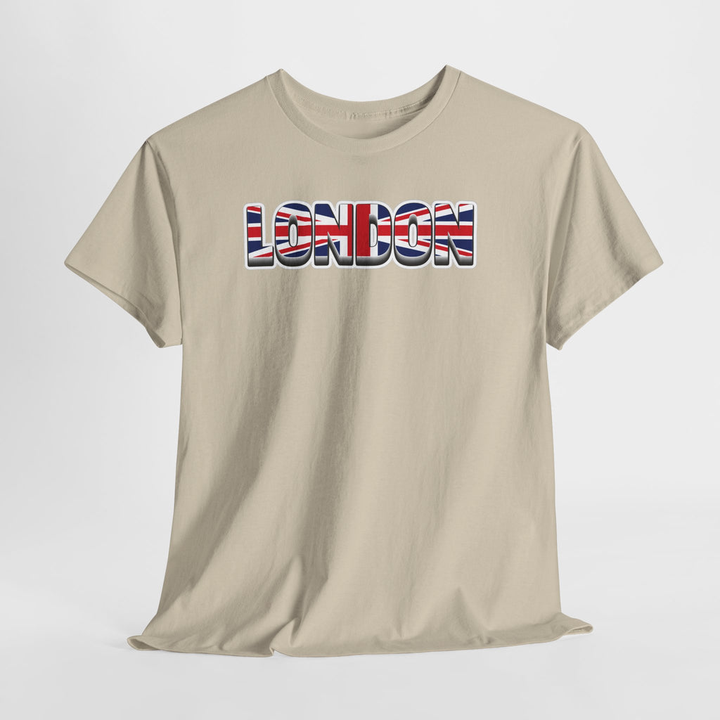 London Union Jack Graphic Tee — Bold UK Travel T-Shirt