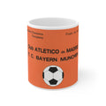 1974 European Cup Final Programme Cover Inspired Ceramic Coffee Mug (11oz/15oz)