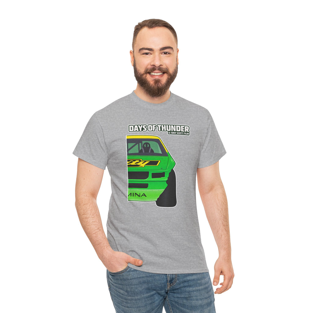 Days of Thunder Racing Car T‑Shirt — Retro Green Muscle Car Tee