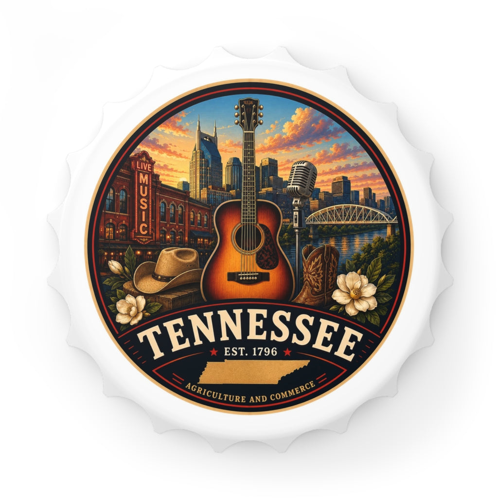 Tennessee Music Bottle Opener — Nashville Guitar Souvenir