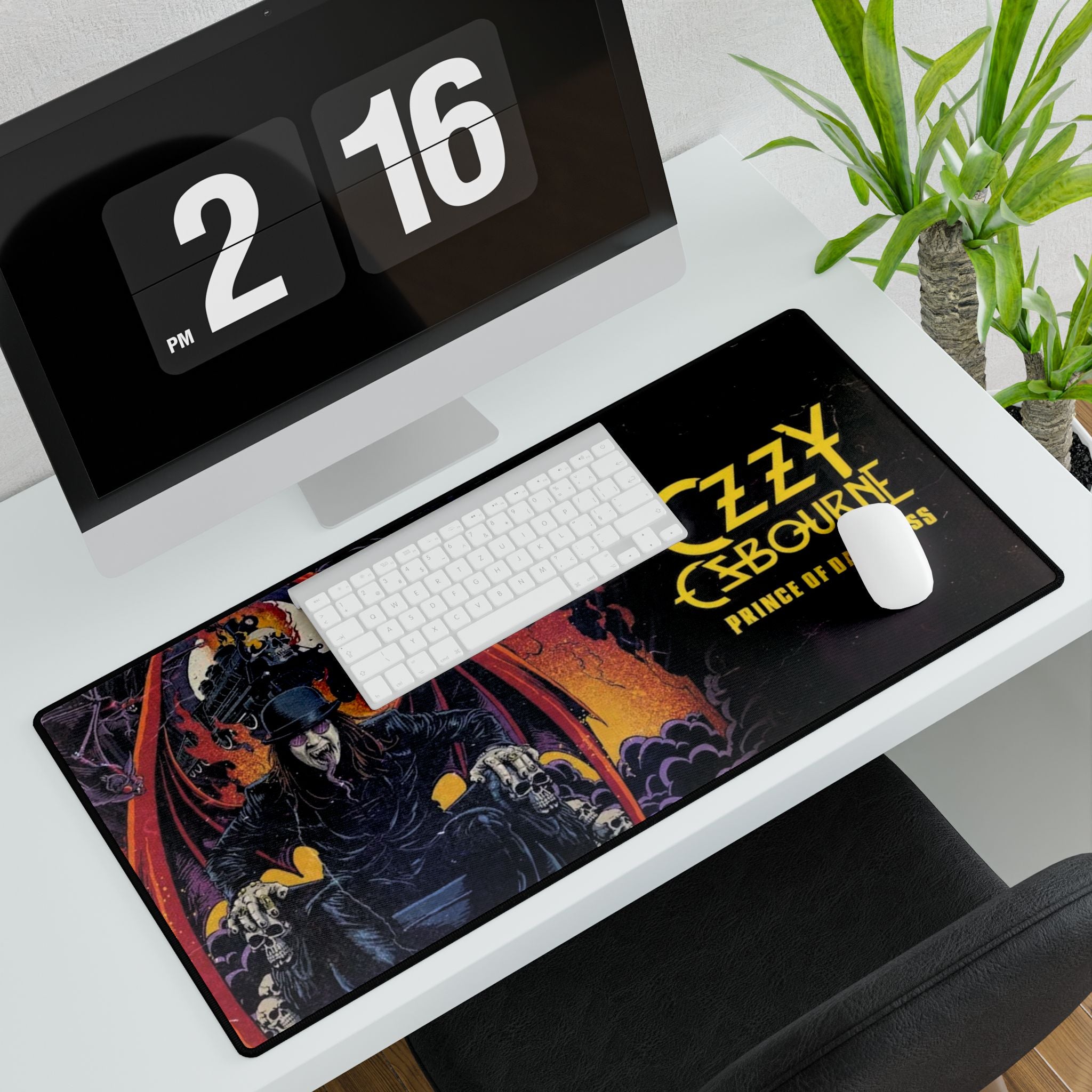 Ozzy Osbourne 'Prince of Darkness' Gaming Desk Mat — Rock Band Mousepad Desk Pad