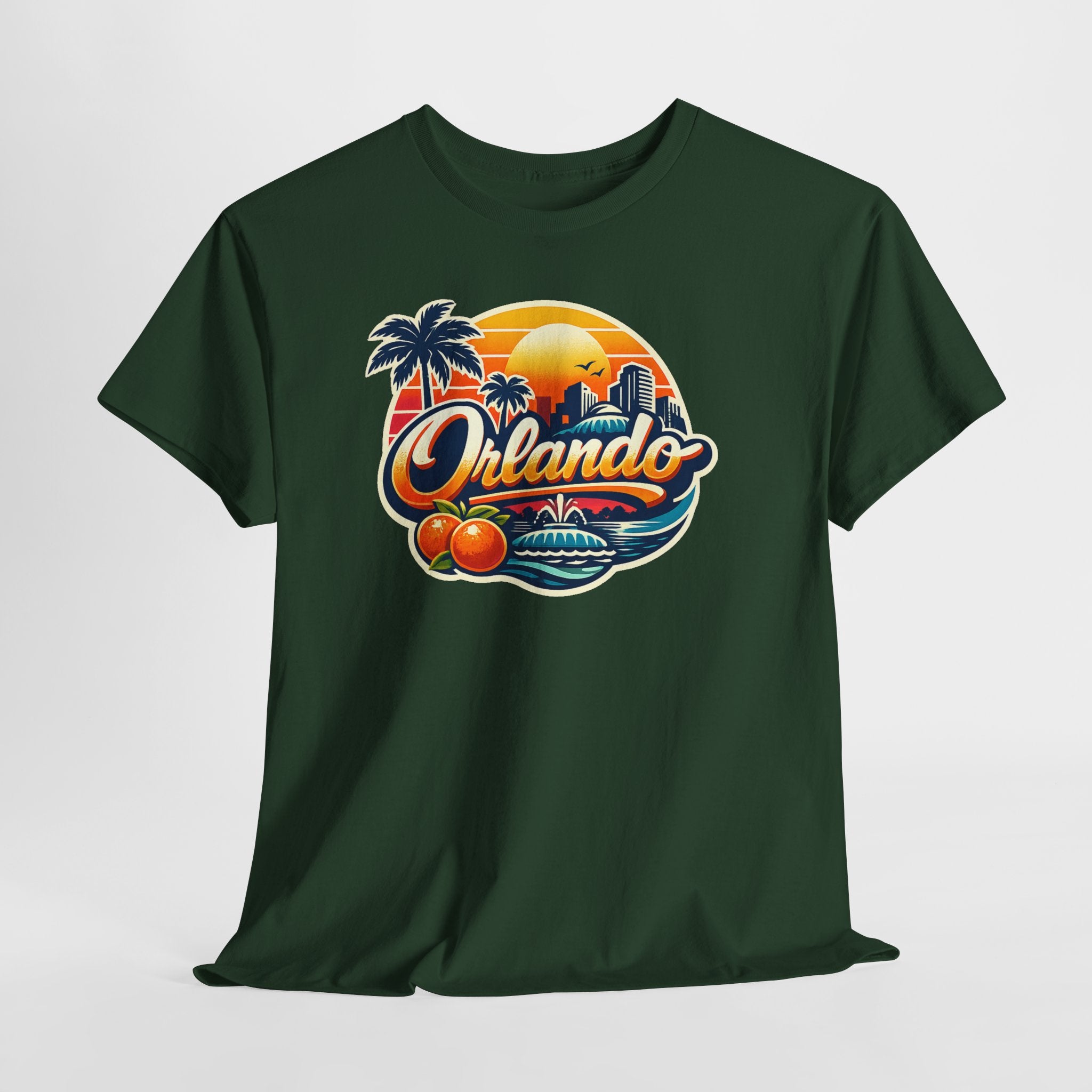 Orlando Retro Sunset T-Shirt — Vintage Florida Vacation Tee