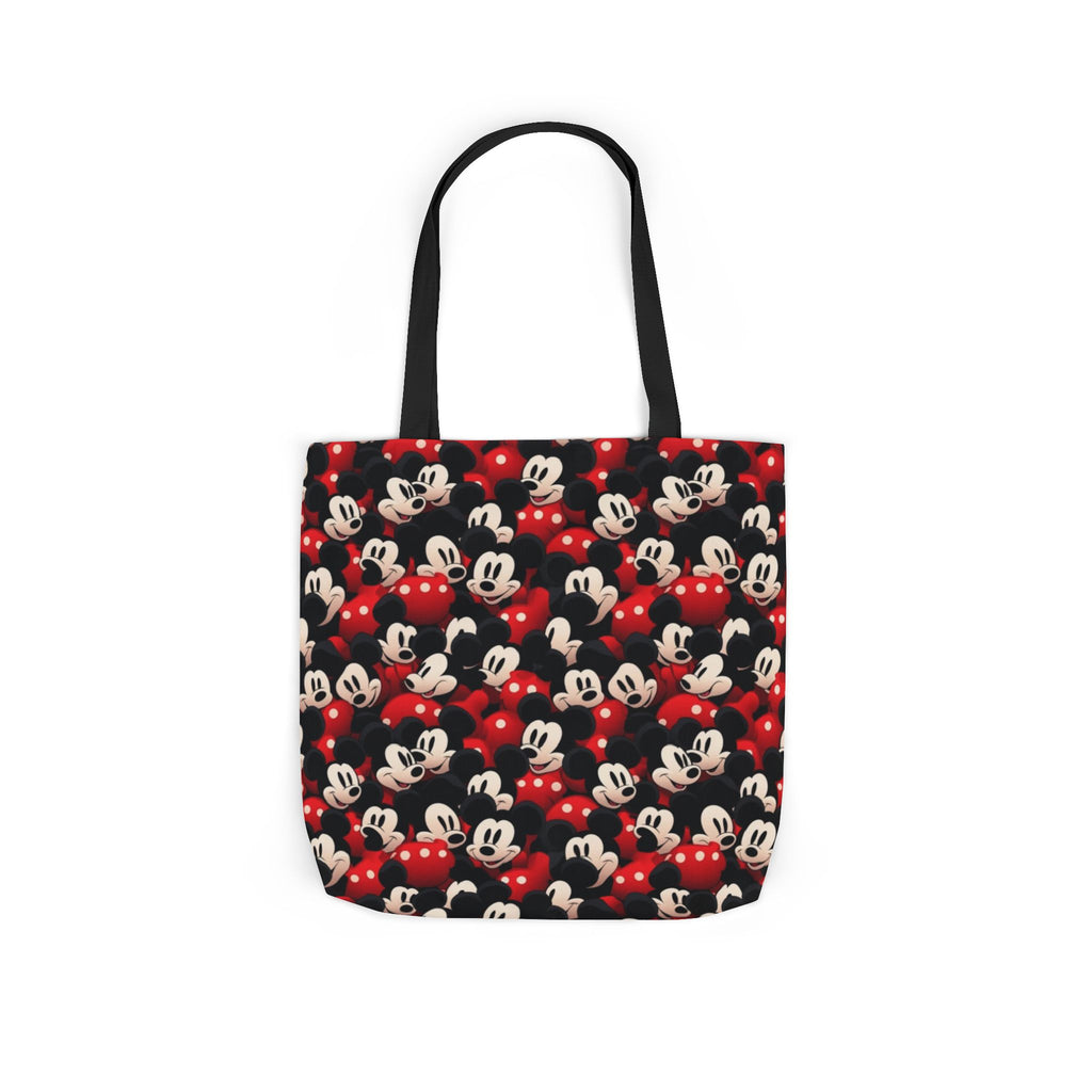Mickey Mouse Canvas Tote — Retro Cartoon Character Allover Print