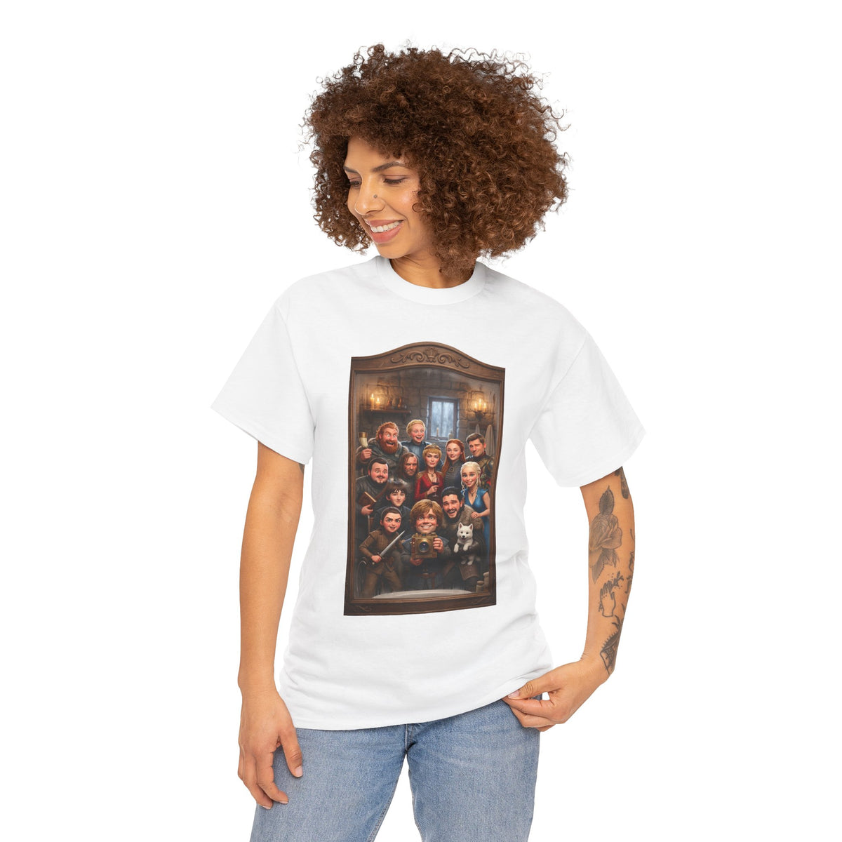 Game of Thrones Cast Portrait Inspired Cotton T-Shirt