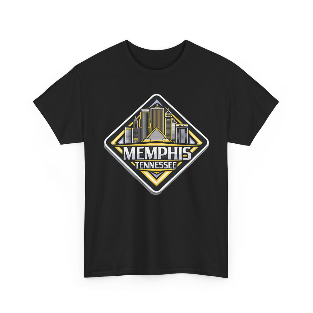Memphis Tennessee Skyline T‑Shirt — Retro City Badge Tee