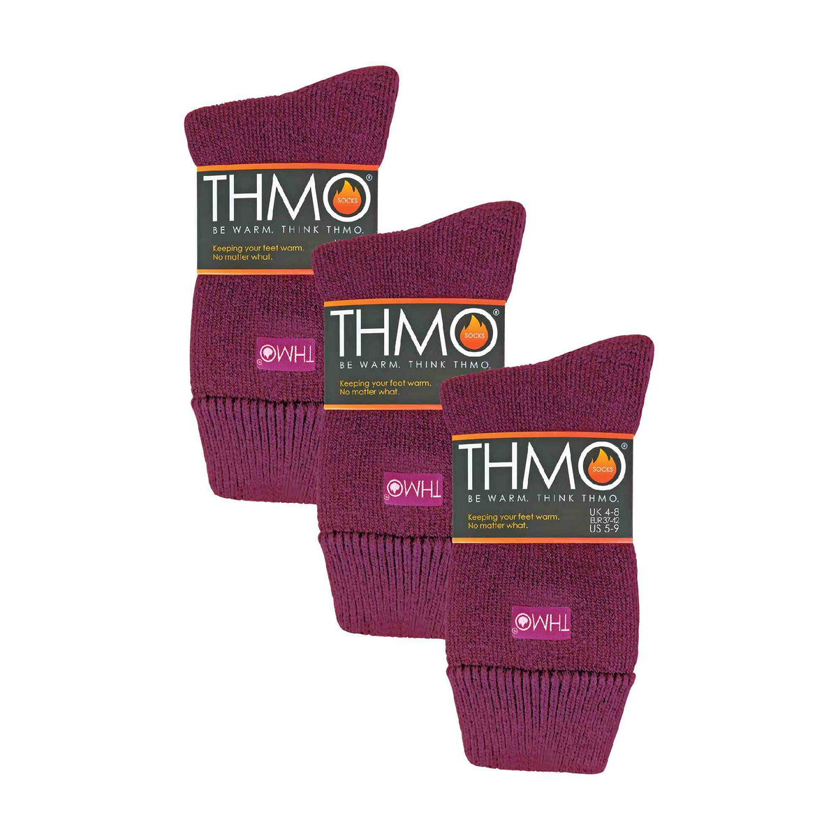 3 Pack Ladies Cosy Non Slip Thermal Slipper Socks with Grippers