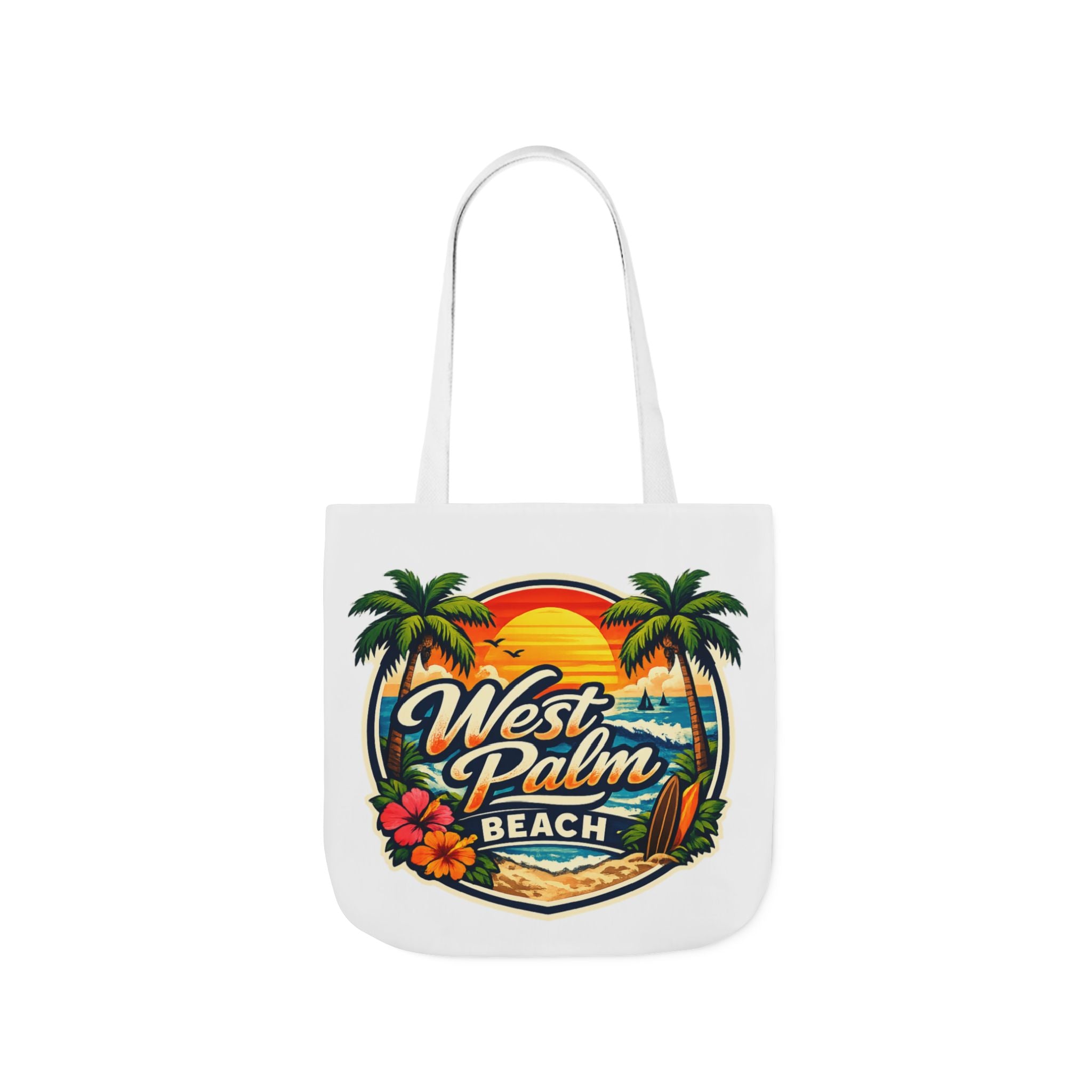 West Palm Beach Vintage Sunset Tote