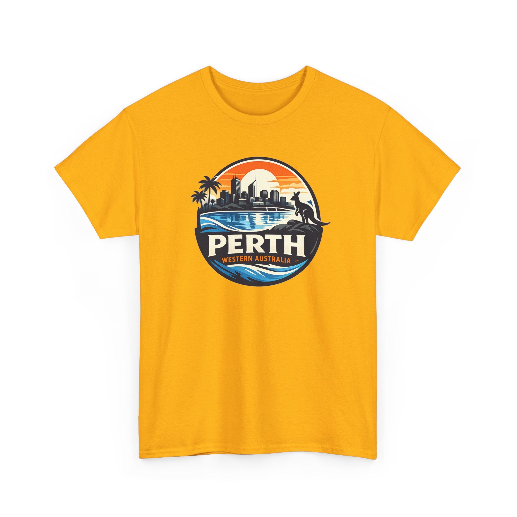 Perth Sunset Graphic Tee — Western Australia Beach Skyline T-Shirt