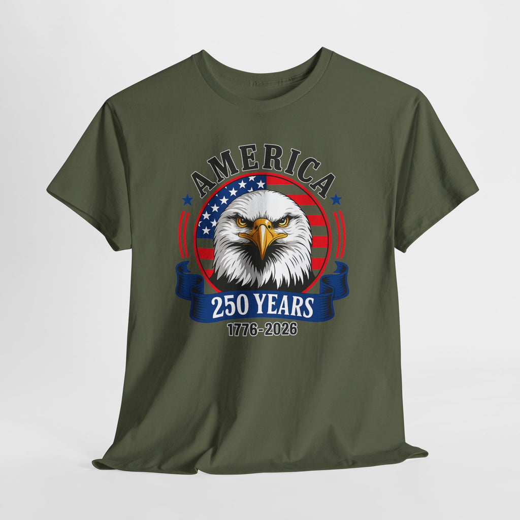 America 250 Years T-Shirt – Bald Eagle 1776–2026 Patriotic Tee