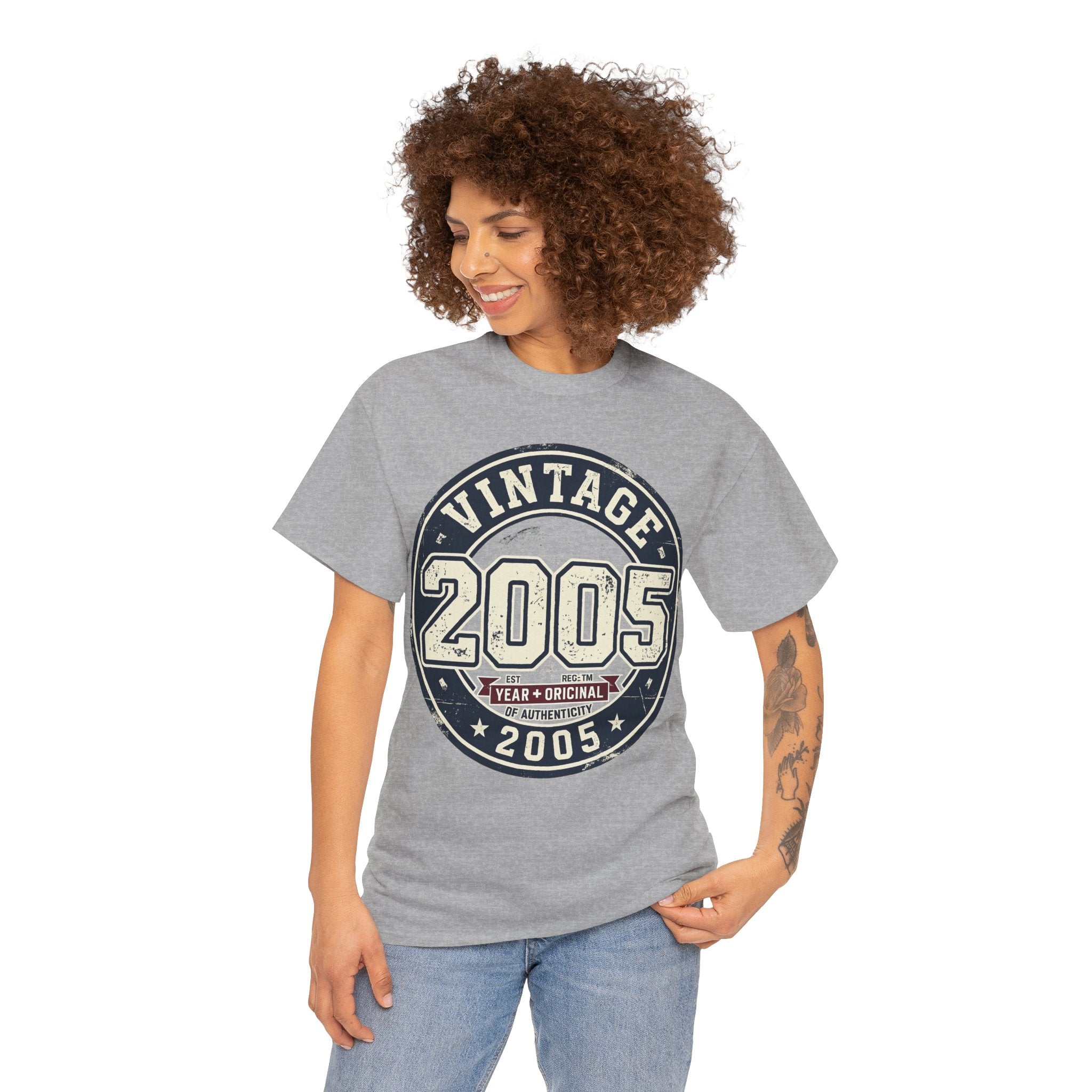 Vintage 2005 T-Shirt — Retro Birth Year Graphic Tee