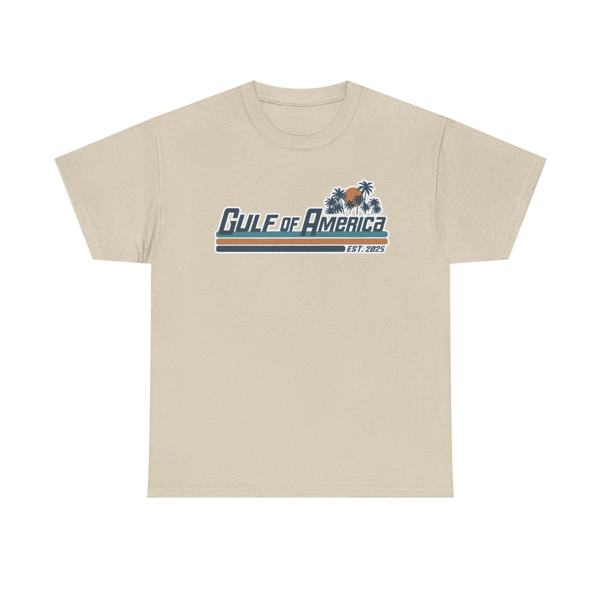 Gulf of America Vintage Surf Tee — Retro Beach Logo T-Shirt