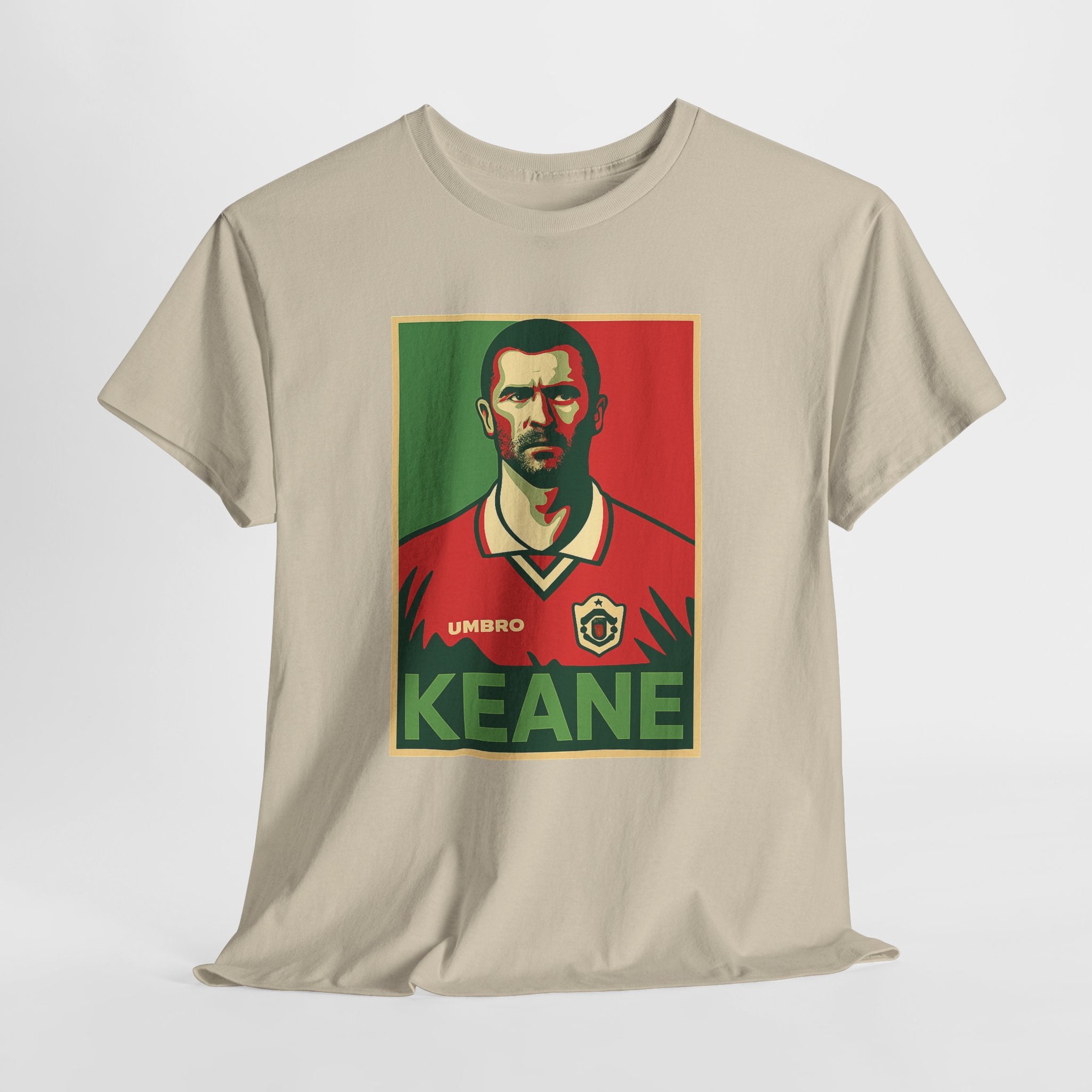 Keane Football Poster Tee — Retro Soccer Jersey Graphic T-Shirt