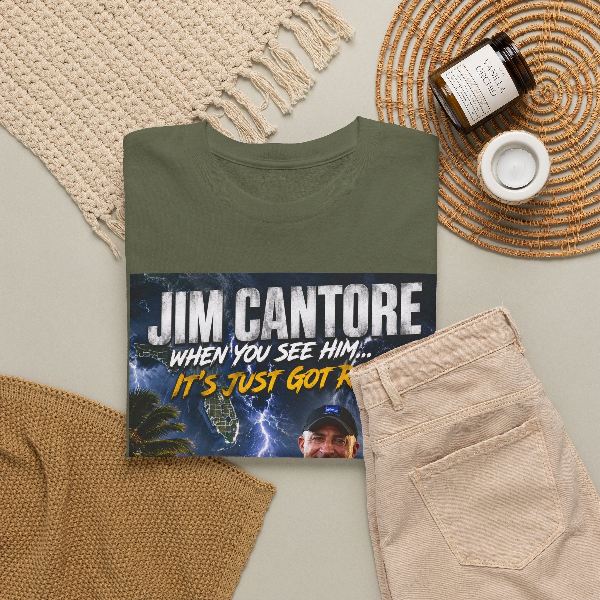 Jim Cantore "It's Just Got Real" Hurricane T-Shirt