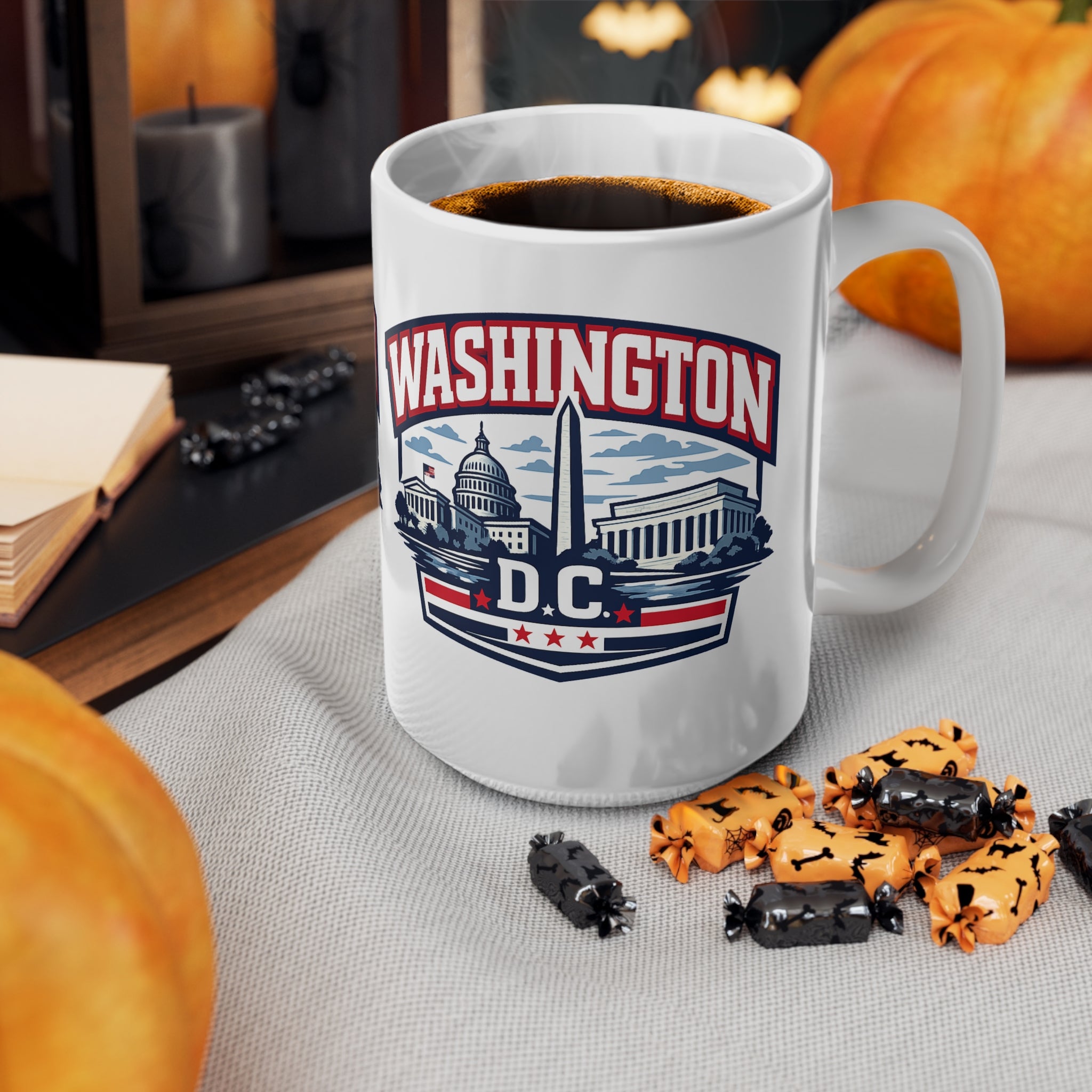 Washington DC Ceramic Coffee Cups, 11oz, 15oz