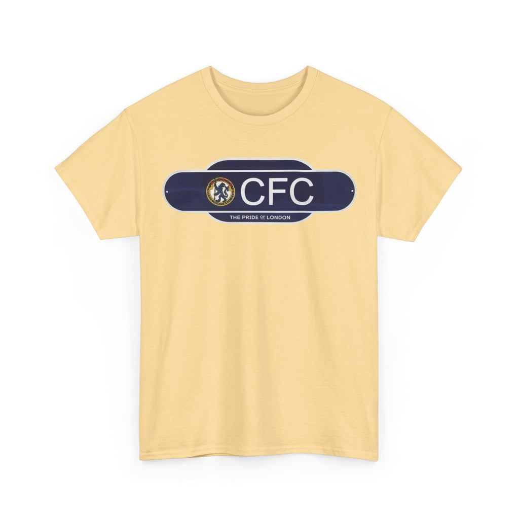 Chelsea Railway Sign Crest Logo T‑Shirt — Retro Football Badge Tee