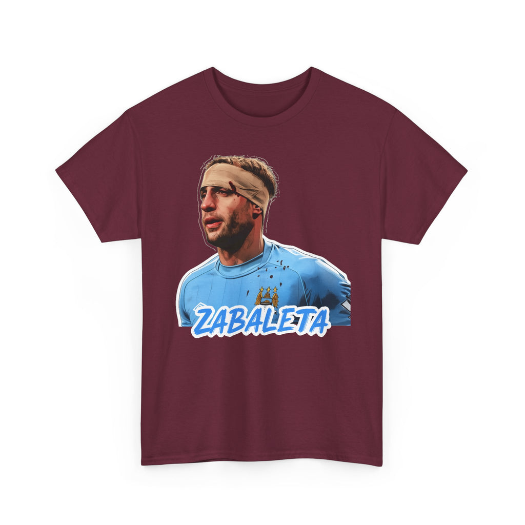 Zabaleta Manchester City Fan Tee — Retro Player Portrait Soccer T‑Shirt