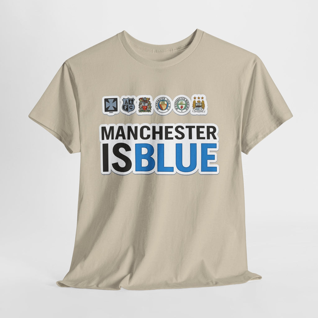 Manchester Is Blue Tee — Manchester City Supporter T-Shirt