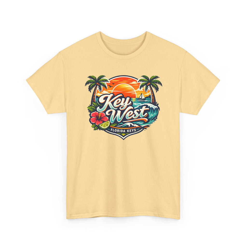 Key West Florida Keys T‑Shirt — Tropical Sunset Palm Beach Souvenir Tee