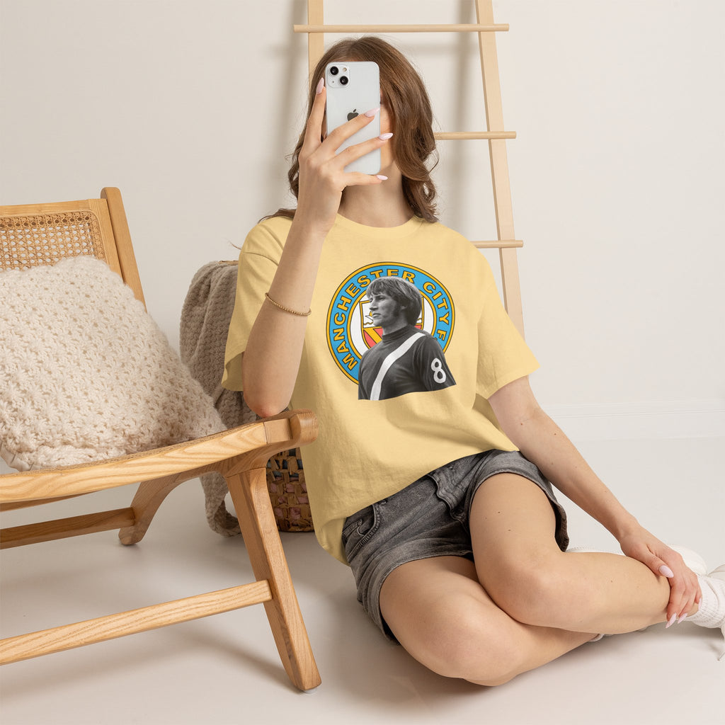 Colin Bell Manchester City Retro Player Portrait Cotton Tee