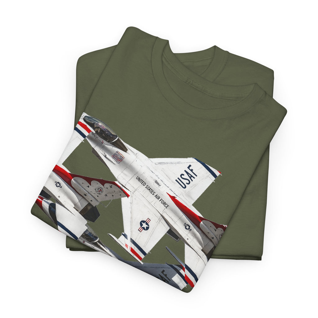 Thunderbirds Jet Formation T‑Shirt — Military Aviation Fighter Jets Tee