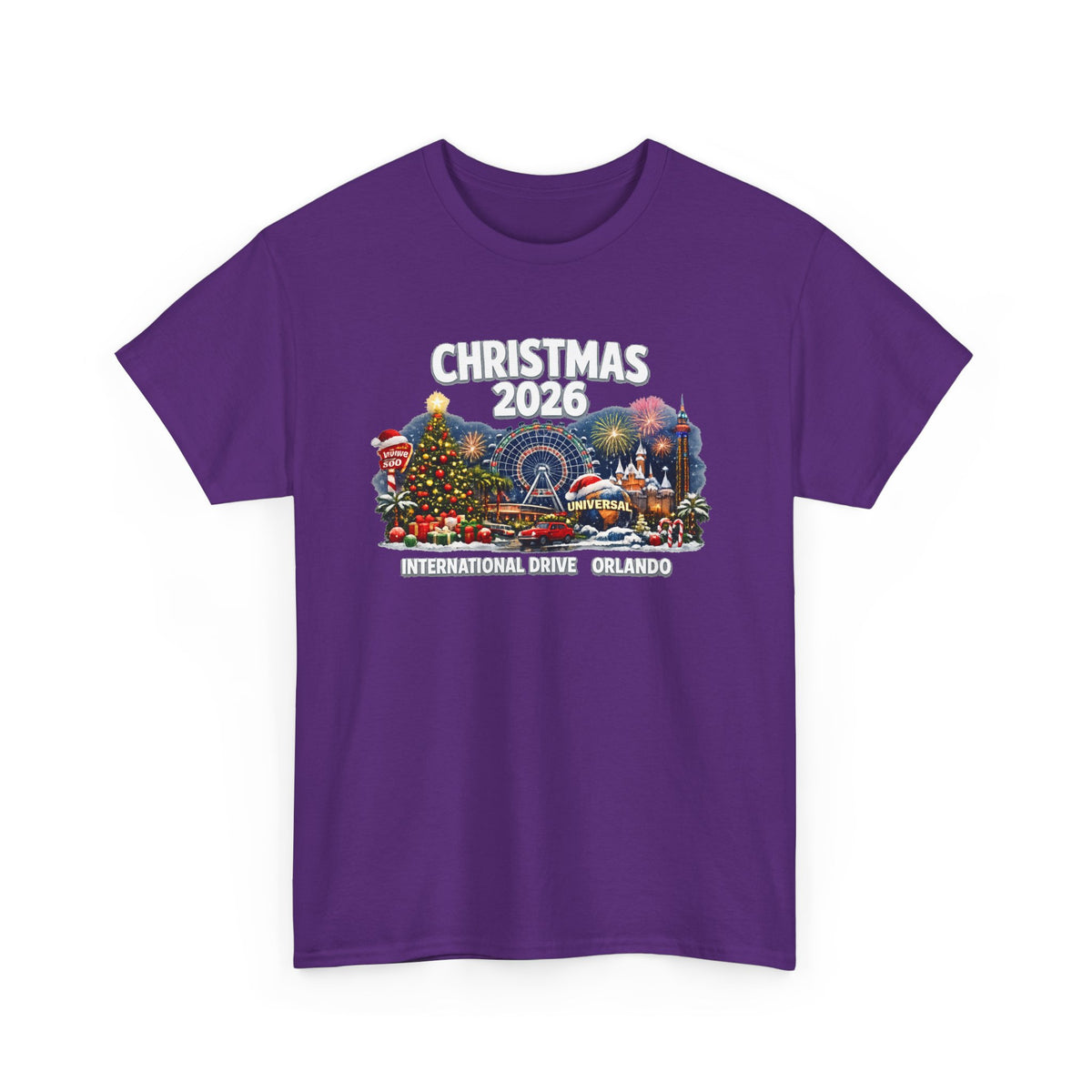 Christmas 2026 International Drive Orlando Holiday Cotton T-Shirt