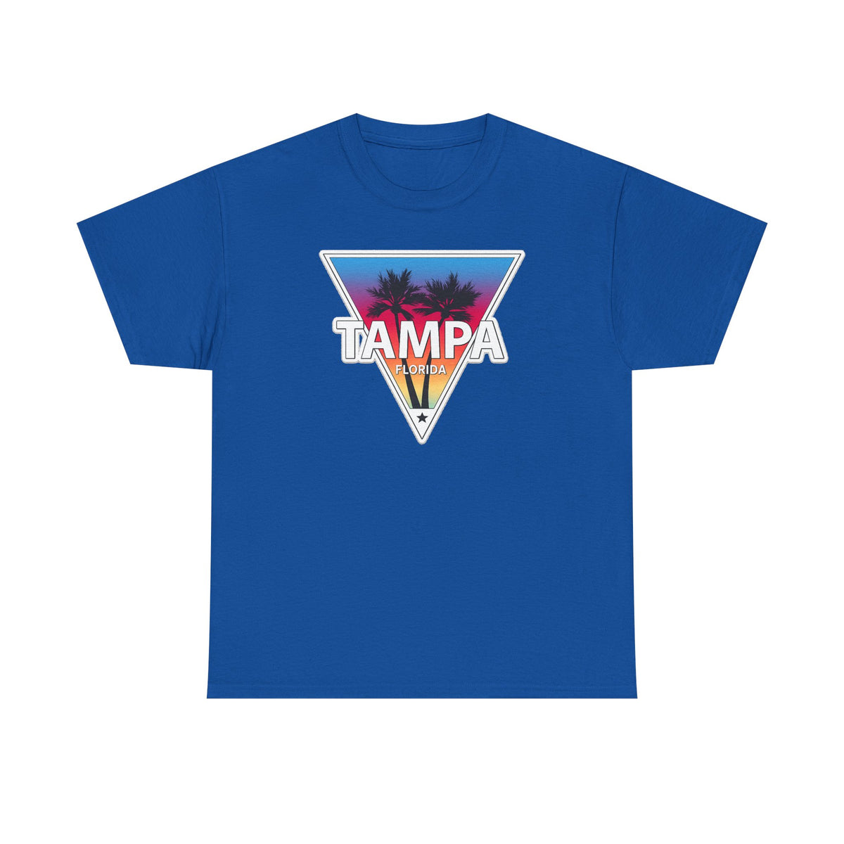 Tampa Retro Sunset Cotton T-Shirt