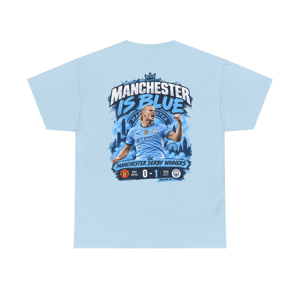Manchester Is Blue Derby Winners 2026 Cotton T-Shirt