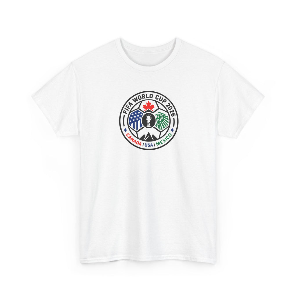 World Cup 2026 Soccer Tee — Canada USA Mexico Crest