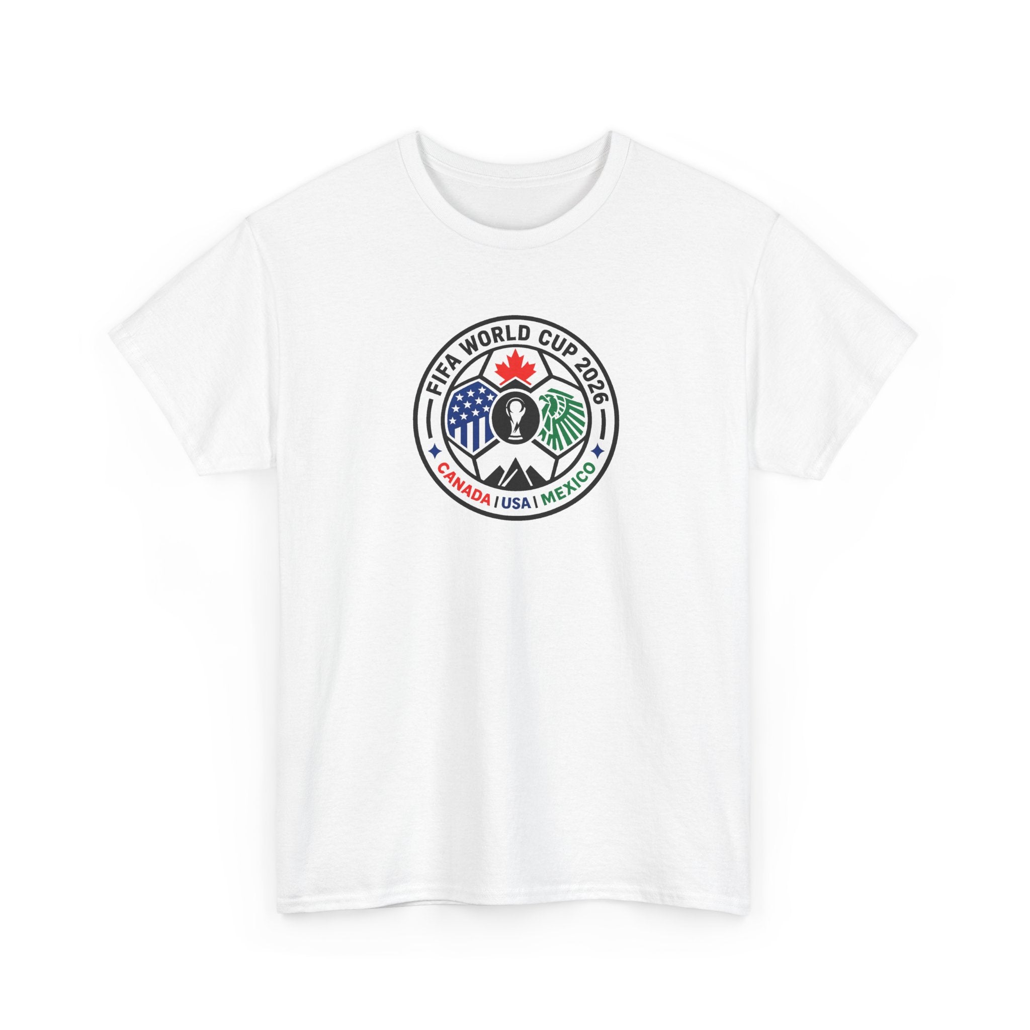 World Cup 2026 Soccer Tee — Canada USA Mexico Crest