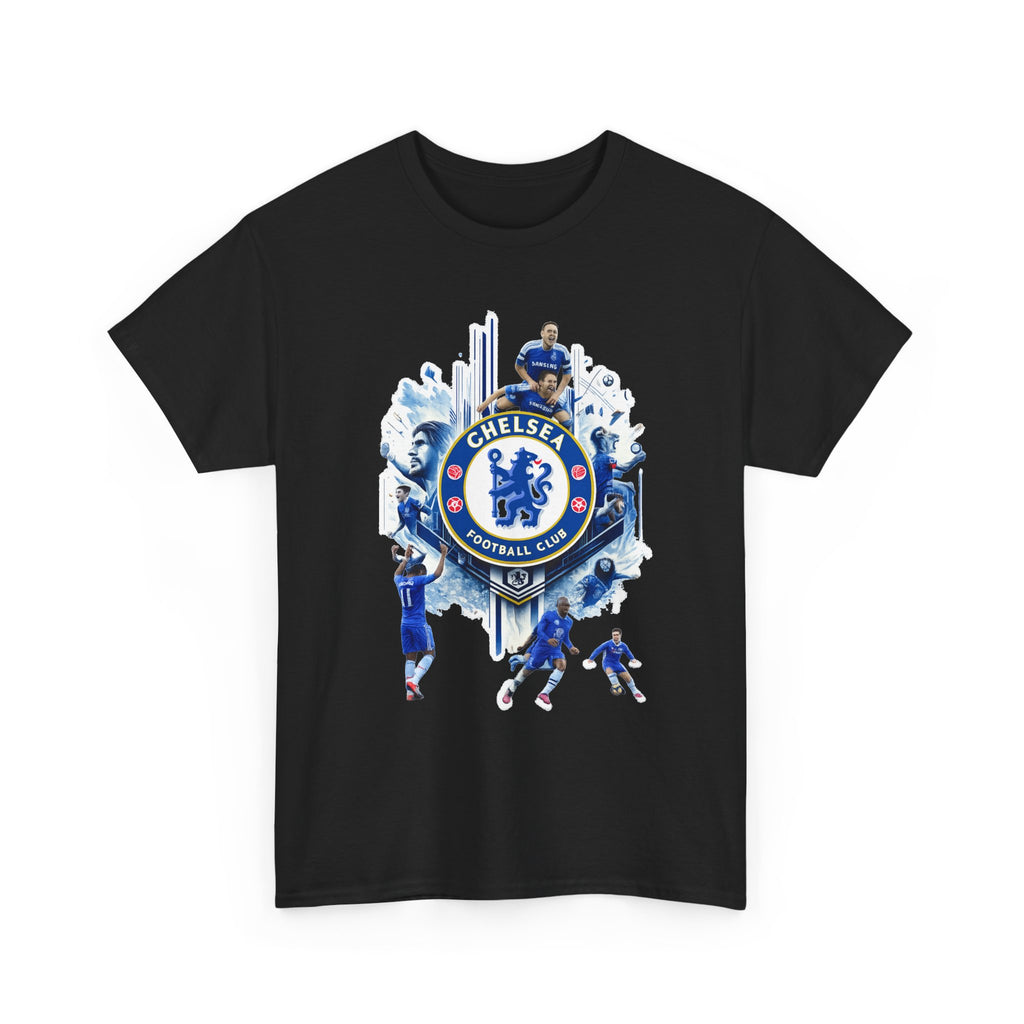 Chelsea FC Crest Players T-Shirt — Blue Football Fan Tee