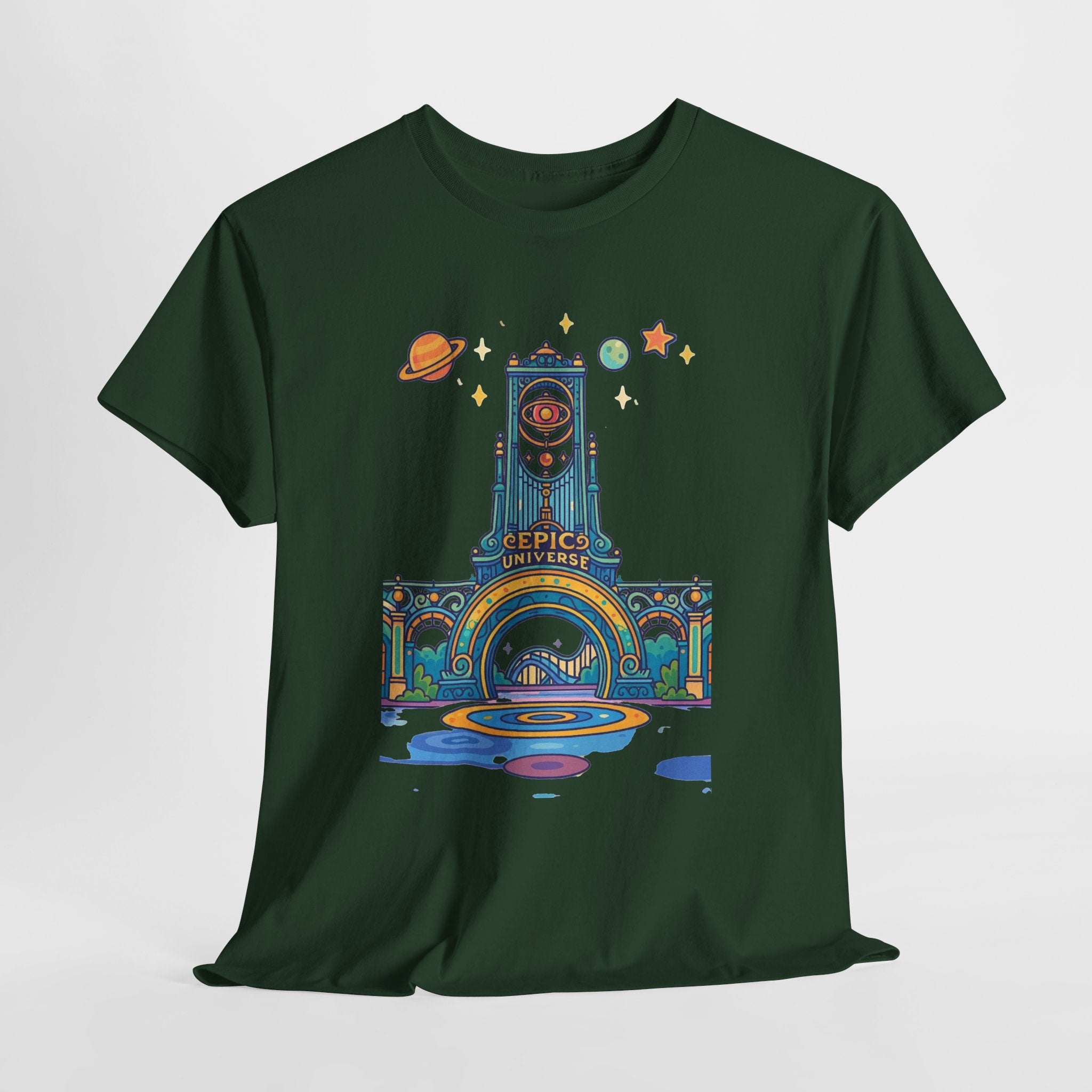 Universal Studios Family Vacation T-Shirt — Retro Space Theater Graphic Tee