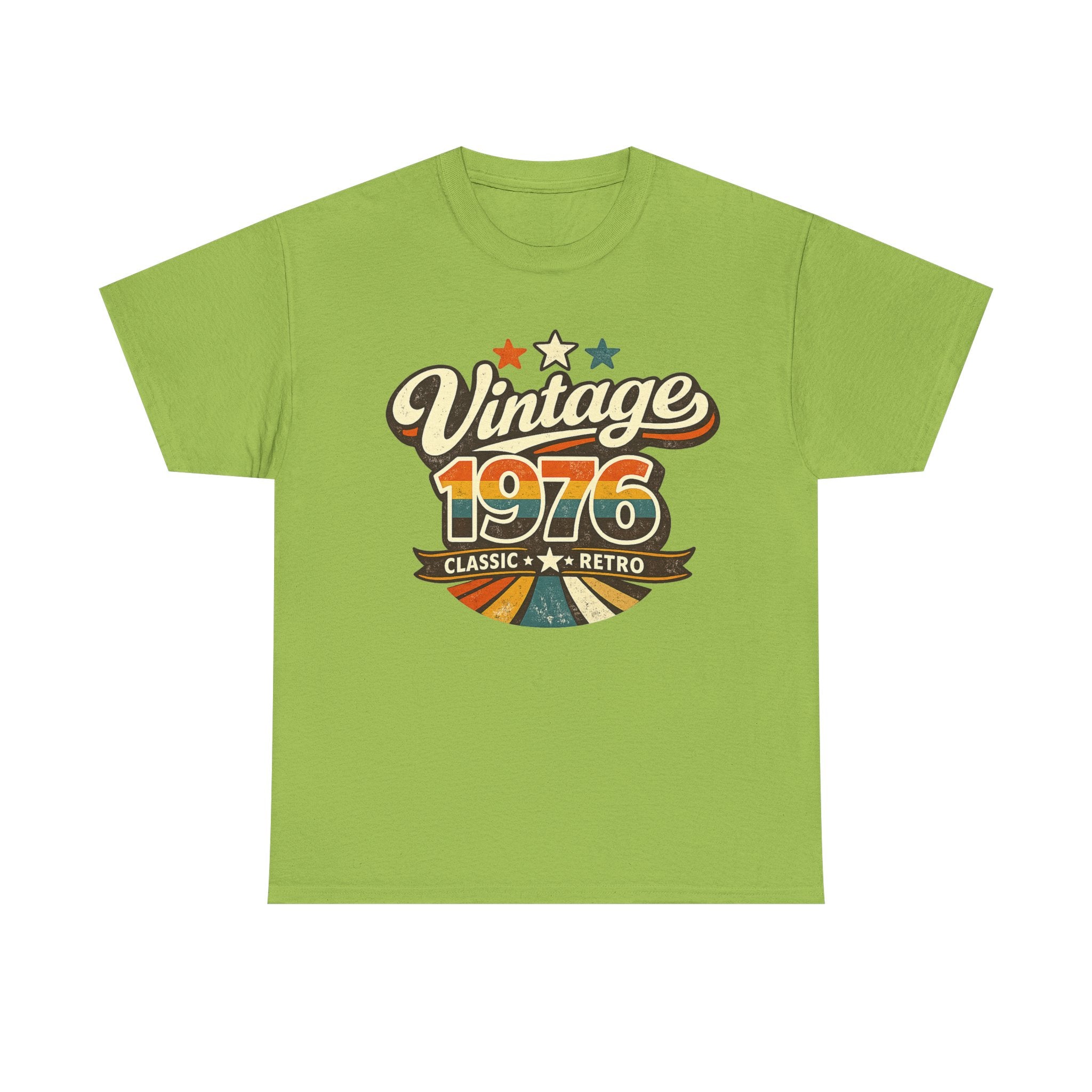 Vintage 1976 Retro Graphic Tee — Classic Birthday or Anniversary Gift