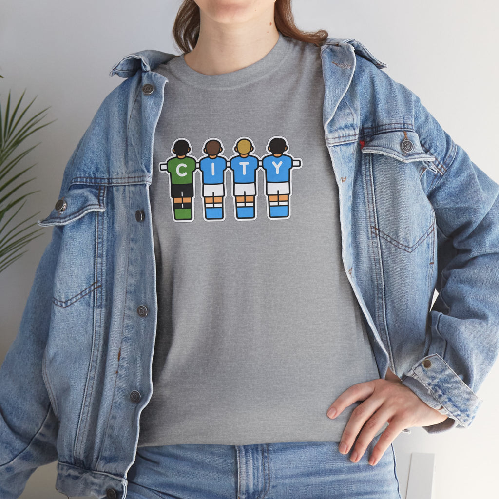 City Soccer Team Tee — Retro Foosball Players Graphic T-Shirt