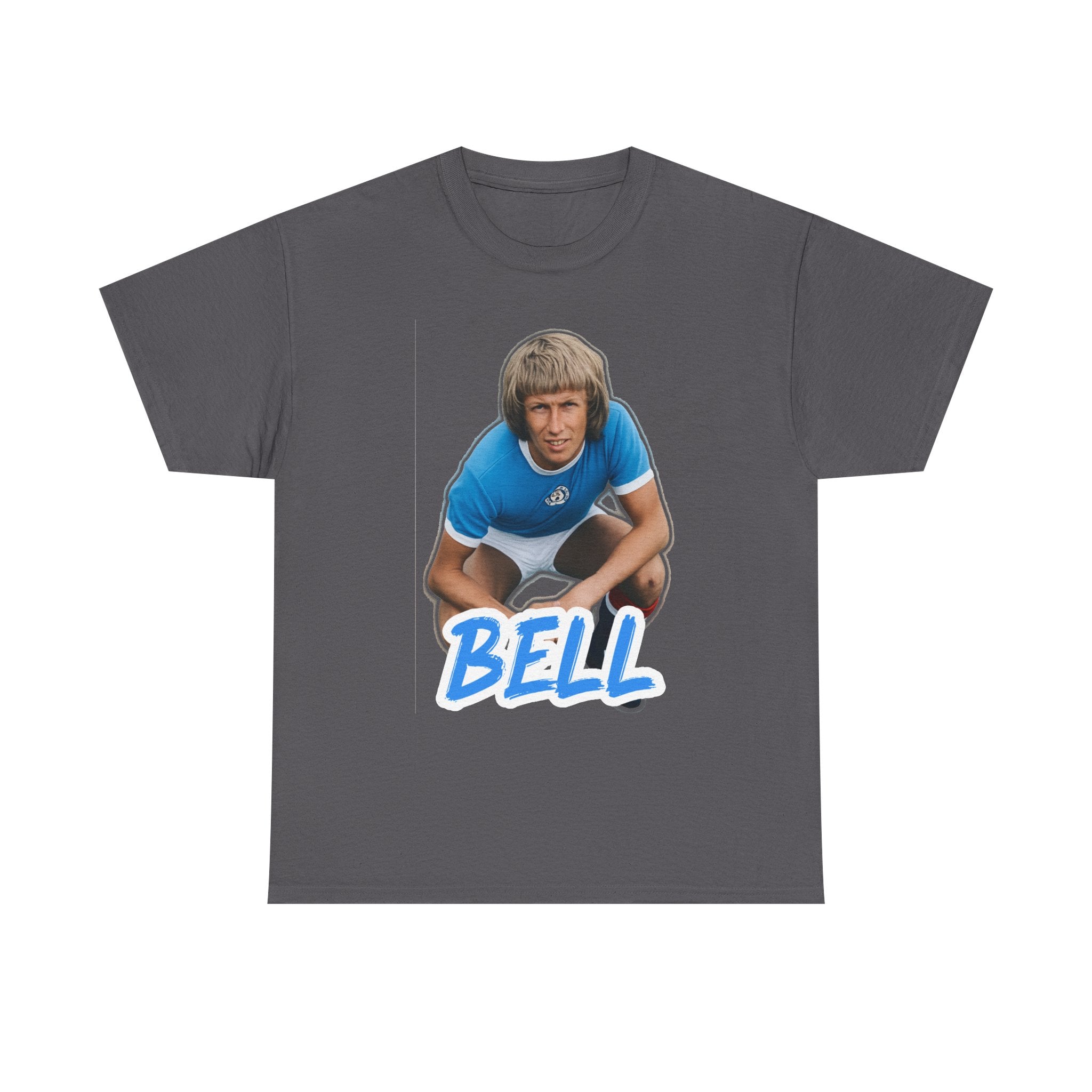 Colin Bell Manchester City Legend Retro Soccer Tee — Vintage Player Graphic T-Shirt