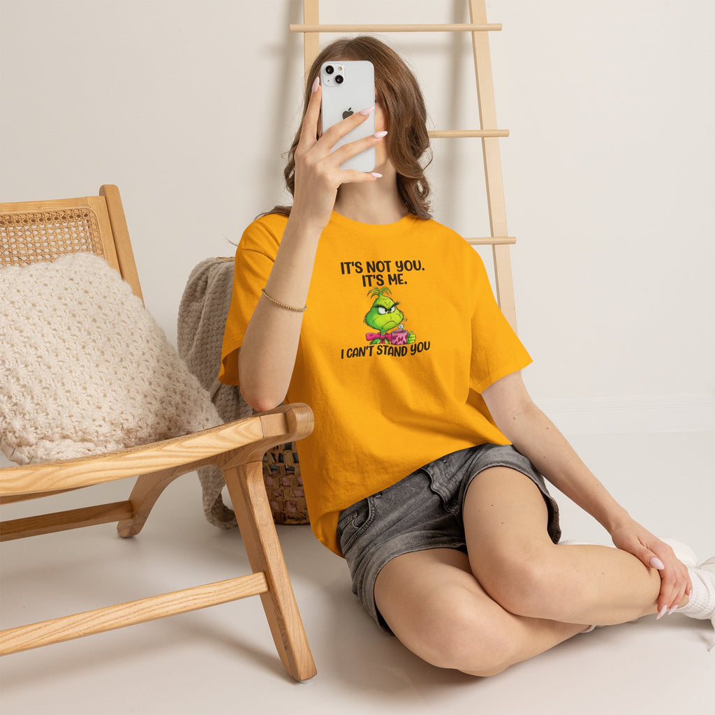 Grumpy Grinch Tee – "It's Not You. It's Me. I Can't Stand You" Christmas Shirt