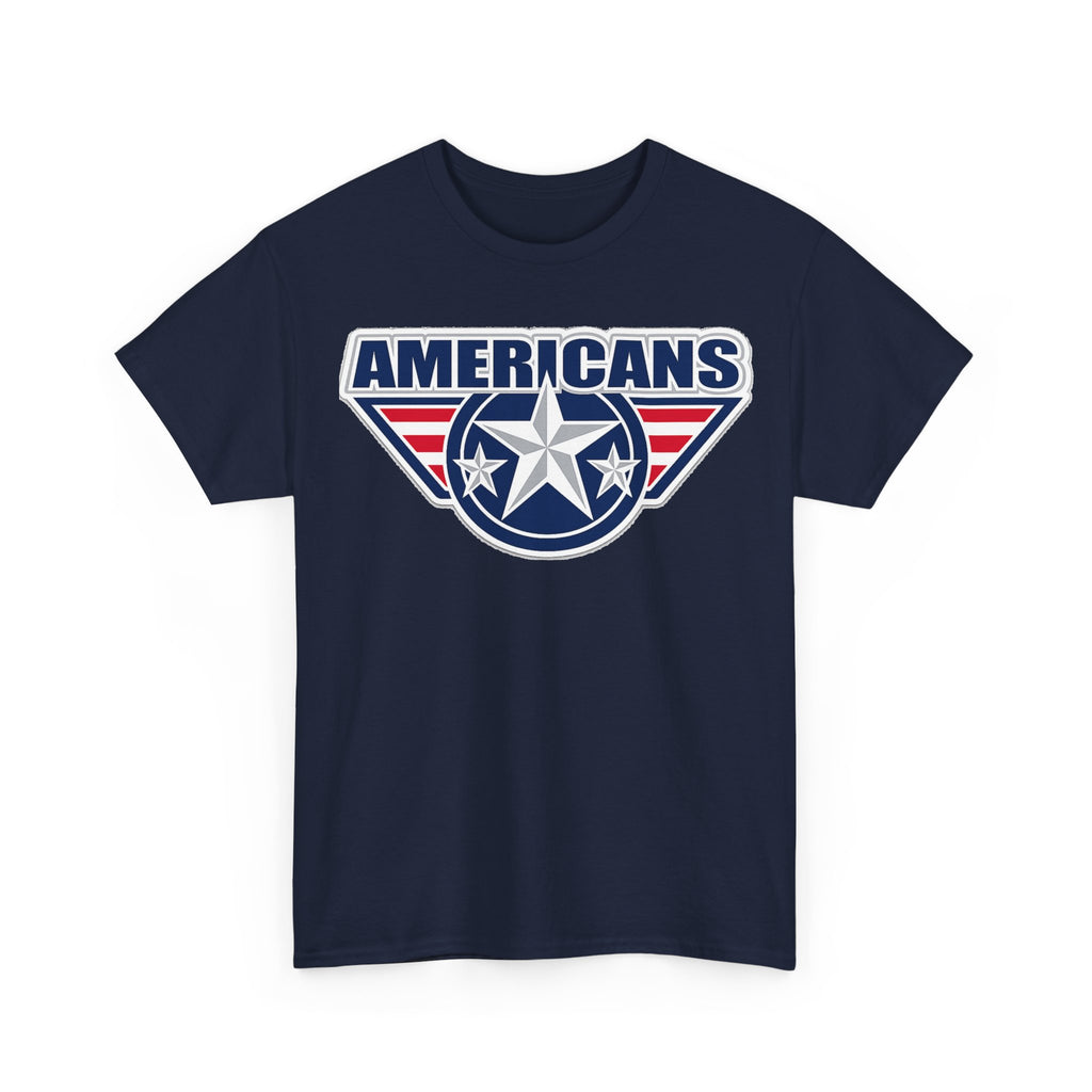 Americans Patriotic Star T‑Shirt — Red White Blue USA Graphic Tee