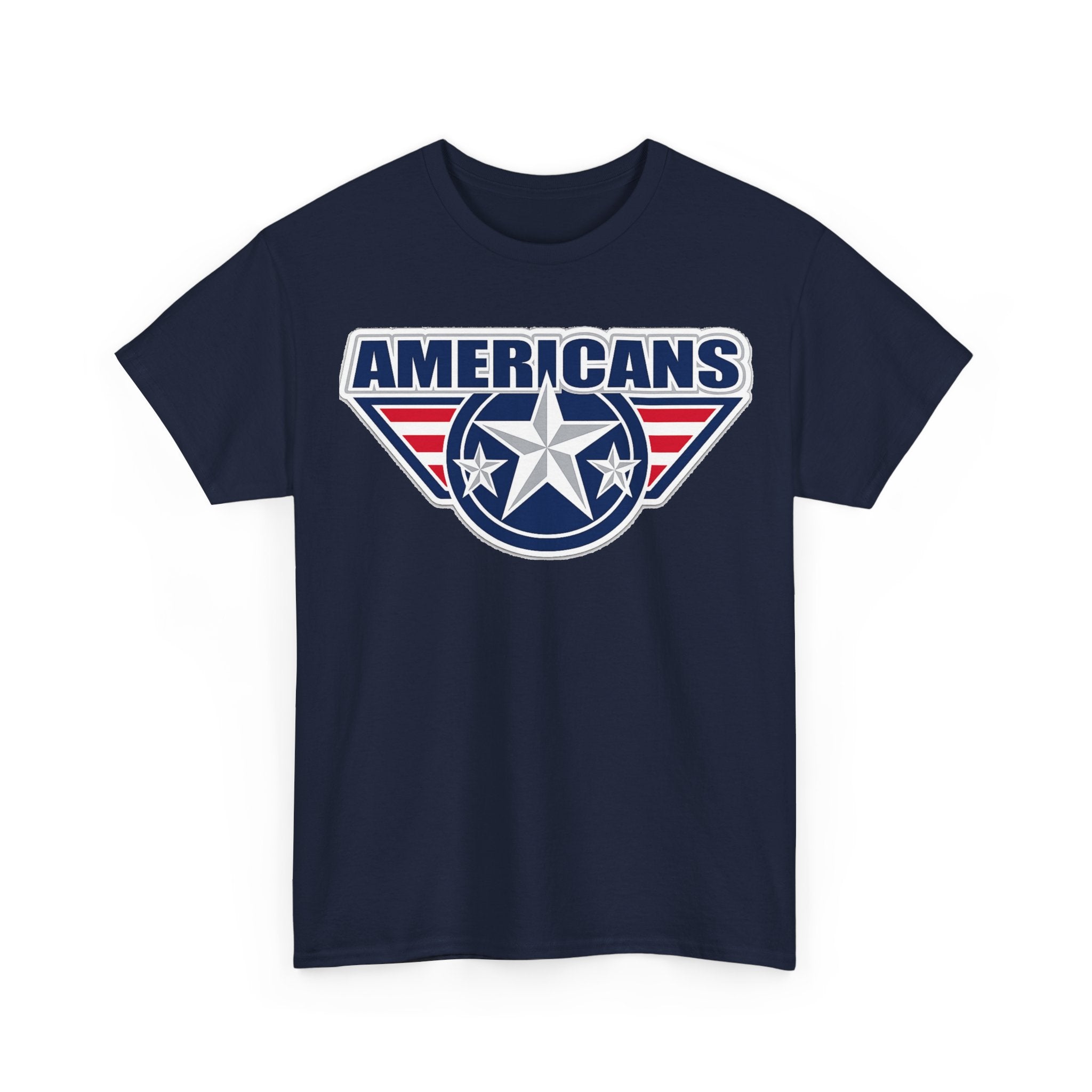Americans Patriotic Star T‑Shirt — Red White Blue USA Graphic Tee