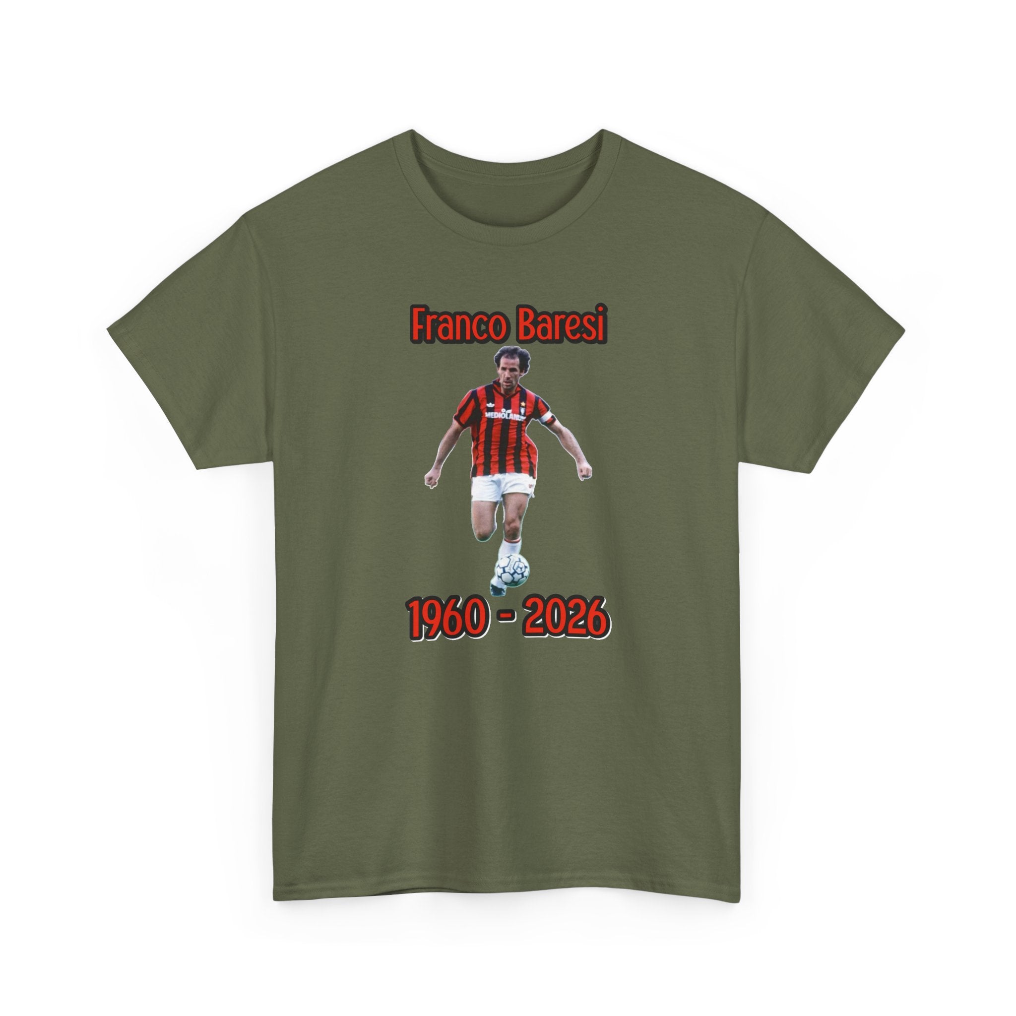 Franco Baresi 1960–2023 Memorial Soccer Tribute Tee