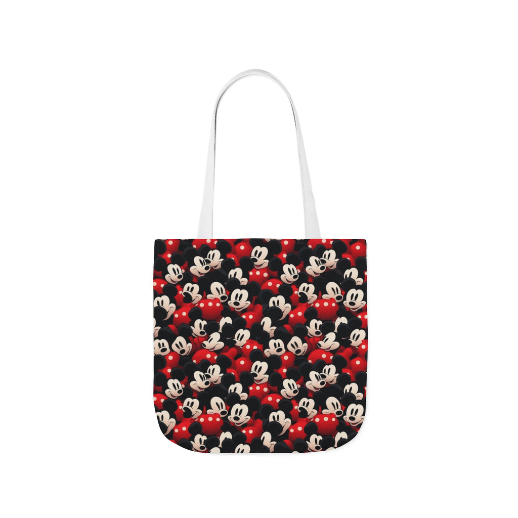 Mickey Mouse Canvas Tote — Retro Cartoon Character Allover Print