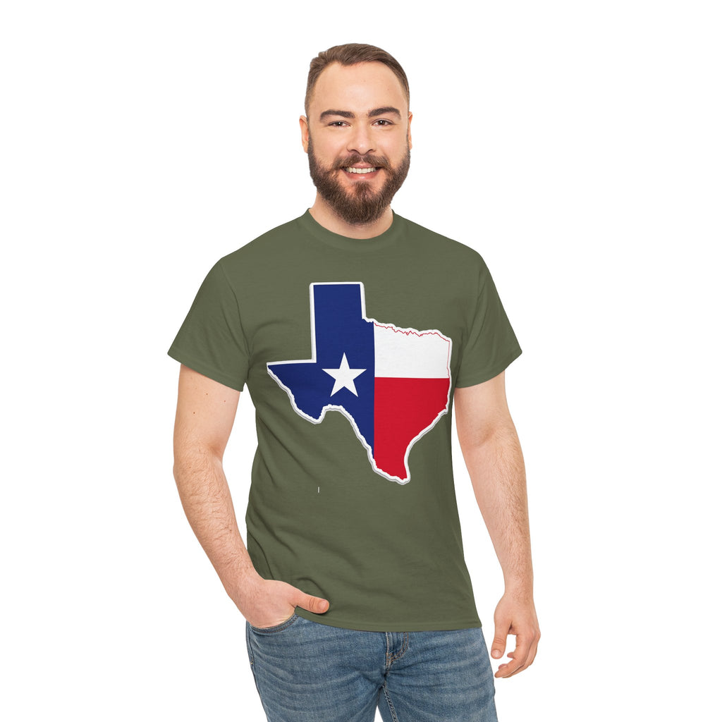 Texas Flag Outline T-Shirt — Lone Star State Pride Tee