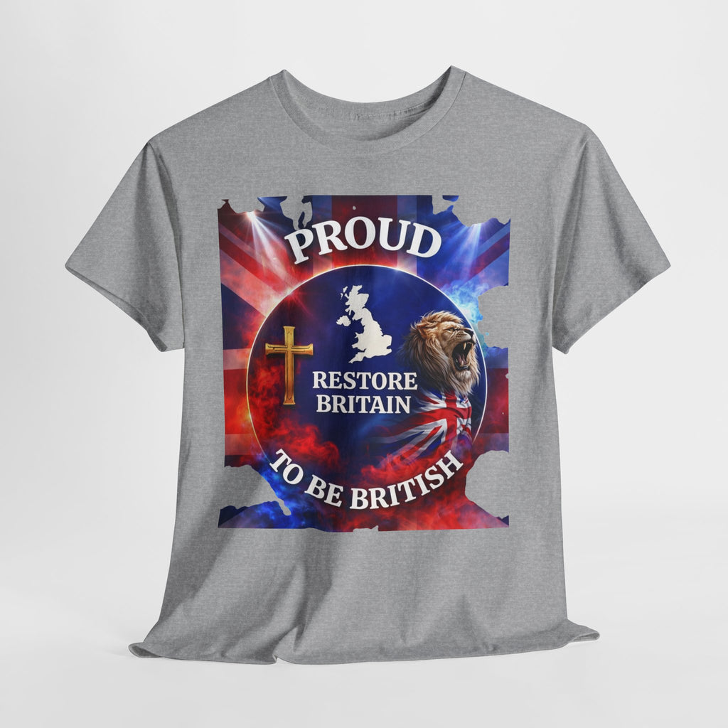 Proud to Be British Restore Britain Cotton T‑Shirt
