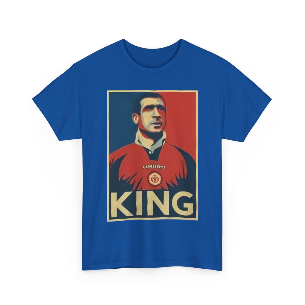 Eric Cantona King Manchester United Graphic Tee — Retro Sports Poster Football Shirt